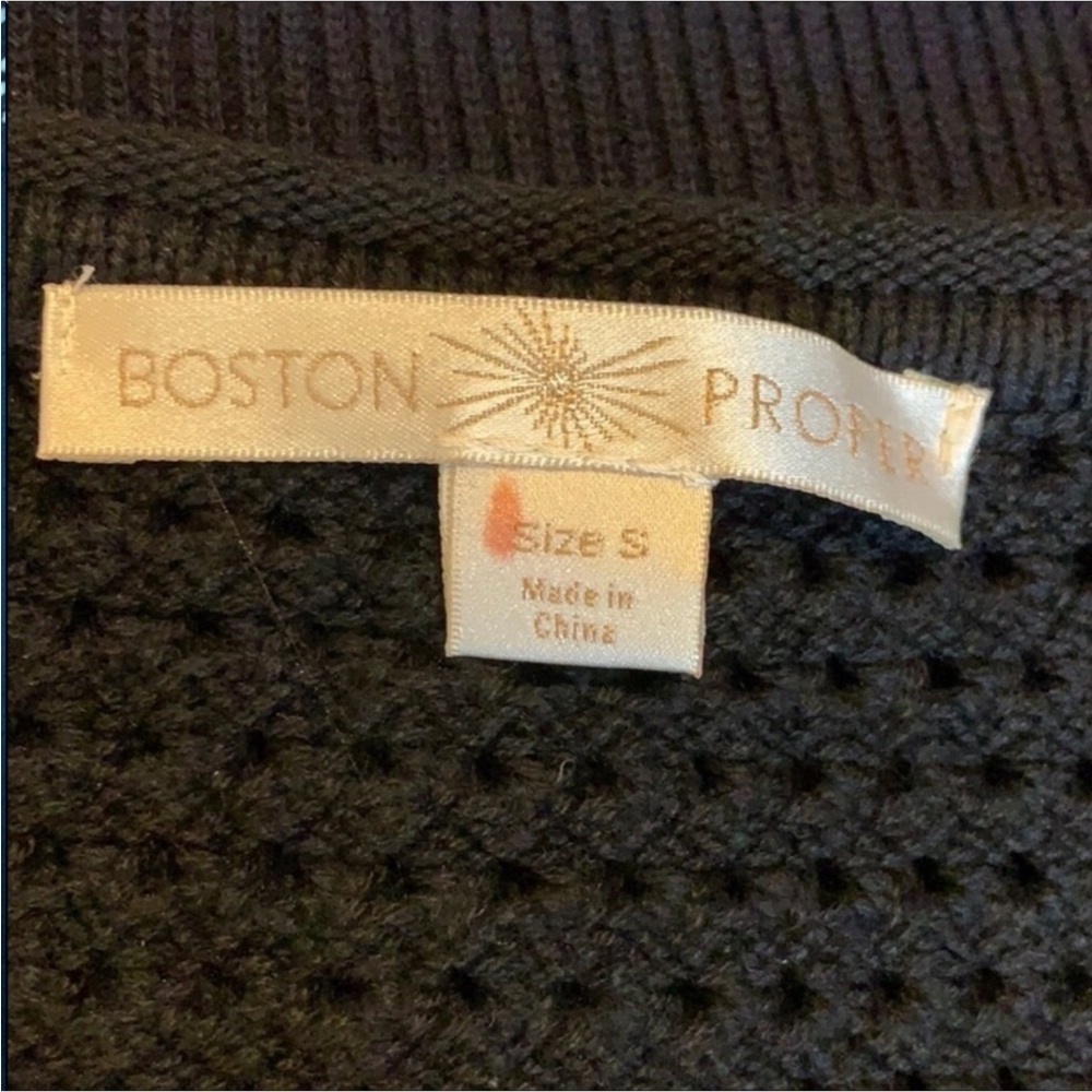 Boston Proper lightweight cardigan sweater with zipper closure Black Size Small - Picture 7 of 9